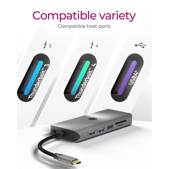 Icy ICY BOX IB-DK4061-CPD Station d'accueil Notebook 12-en-1 USB-C