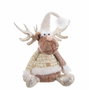 BigBuy Home Figurine Décorative Cerf Assis Naturel