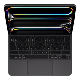 Apple Magic Keyboard Clavier sans fil rétroéclairé QWERTY espagnol avec pavé tactile - Noir
