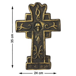 Lapida Dorada Decorative pour Halloween 35 cm x 24 cm