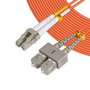 MicroConnect Câble à fibre optique OM2 Multimode Duplex LC-SC Orange 2m