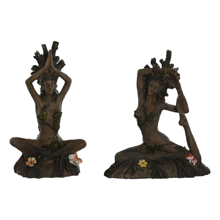 Home ESPRIT Figurine Décorative Yoga Indien Marron (Lot de 2) Home ESPRIT Figurine Décorative Yoga Indien Marron (Lot de 2)