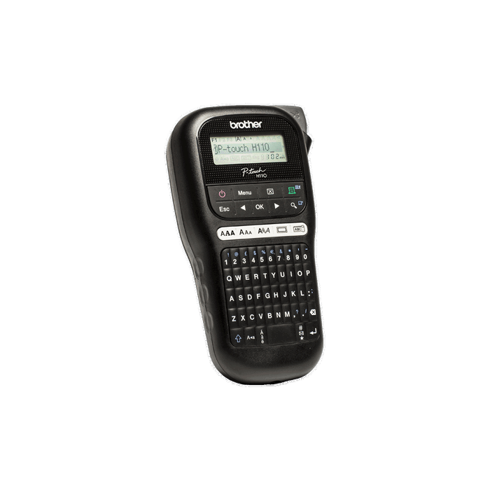 Brother PT-H110 Rotuladora P-touch Portable avec écran LCD 1 ligne, étiquettes jusqu'à 12mm, idéal bureau Brother PT-H110 Rotuladora P-touch Portable avec écran LCD 1 ligne, étiquettes jusqu'à 12mm, idéal bureau