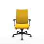 Piqueras Y Crespo Albacete confidente - Chaise de bureau Jaune en Similiel