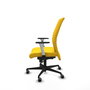 Piqueras Y Crespo Albacete confidente - Chaise de bureau Jaune en Similiel