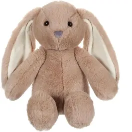 Gipsy Toys Trendy Bunny - Lapin en peluche taupe 28 cm - Peluche douce, animal câlin pour enfant, cadeau