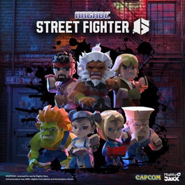 Mighty Jaxx Arcade Capcom Street Fighter Series Kandy Figurine Vinyle Boîte Surprise (Lot de 6)