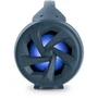 Bigben - Enceinte Bluetooth lumineuse PARTYBTLITEDB avec micro inclus, effets lumineux, 50W, entrée AUX, USB, micro-SD - Batterie rechargeable - Bleu foncé