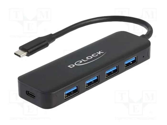 DELOCK Hub USB 5 ports (4x USB-A, 1x USB-C) noir DELOCK Hub USB 5 ports (4x USB-A, 1x USB-C) noir