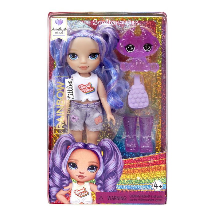 Rainbow High Littles - Poupée 15cm + animal de compagnie - Violet
