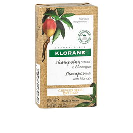 Klorane Shampoing solide à la mangue 80g pour cheveux secs