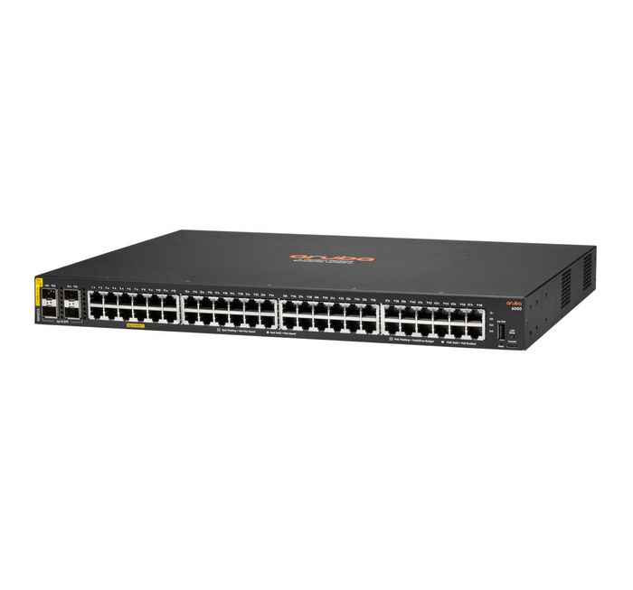 Hewlett Packard Enterprise Aruba 6000 48G Classe 4 PoE 4SFP 370 W Hewlett Packard Enterprise Aruba 6000 48G Classe 4 PoE 4SFP 370 W