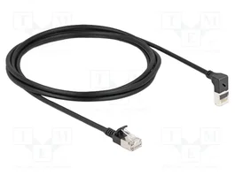 DELOCK Câble Ethernet Patch Cord Cat 6a S/FTP 2m Noir