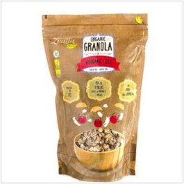 ZEALIA Granola aux bleuets et coco Bio, sans gluten et végane