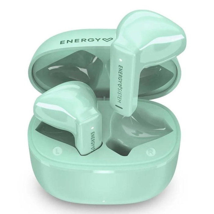 Energy Sistem StreetMusic Écouteurs Bluetooth 5.4 True Wireless Intra-auriculaires Menta, Autonomie 20h, Charge USB-C, Micro Intégré