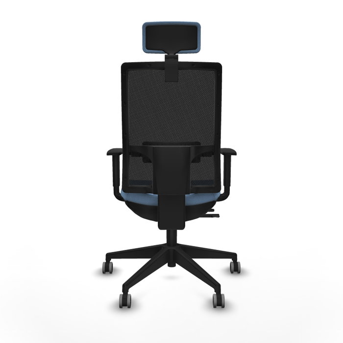 Piqueras y Crespo Chaise de Bureau Horna avec Appui-tête et Soutien Lombaire - Bleu ciel