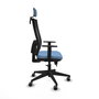 Piqueras y Crespo Chaise de Bureau Horna avec Appui-tête et Soutien Lombaire - Bleu ciel