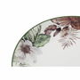 Assiette plate DKD Home Decor Fleurs Porcelaine (27 x 27 x 2 cm)