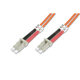 DIGITUS Patch cord en fibre optique OM4 LC/PC 10m pourpre