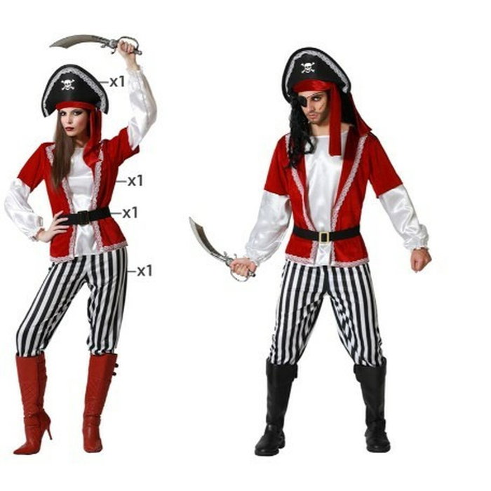 Déguisement pour Adultes Rouge Pirate XL