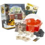 UNIVERSAL STUDIOS Jurassic World - Ensemble de Construction Parc de Dinosaures avec Figurines - Taille 24.5x24.5x12.5 cm