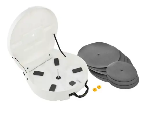 HARDCASE Étui Rigide pour Platines jusqu'à 22" - Blanc HARDCASE Étui Rigide pour Platines jusqu'à 22" - Blanc
