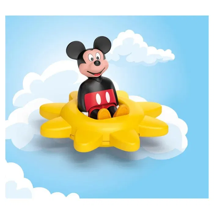 Playmobil 71698 - Mickey et la Toupie Soleil avec Hochet, Jouet pour Développer la Motricité Fine - Collection Junior Disney