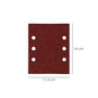 WOLFPACK LINEA PROFESIONAL Disques abrasifs rectangulaires velcro 114x140 mm grain 180, pack de 10 pièces