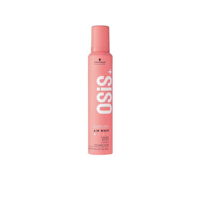 Schwarzkopf OSiS+ Air Whip Mousse Flexible Fixation Légère Volume 200 mL - Protection Thermique 230°C Schwarzkopf OSiS+ Air Whip Mousse Flexible Fixation Légère Volume 200 mL - Protection Thermique 230°C