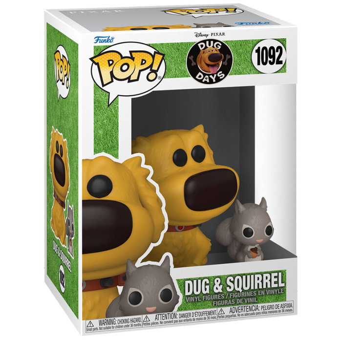 Funko - Figurine POP Dug Days : Dug avec un écureuil - Figurine collection