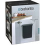 Brabantia Poubelle encastrée noire 10 l
