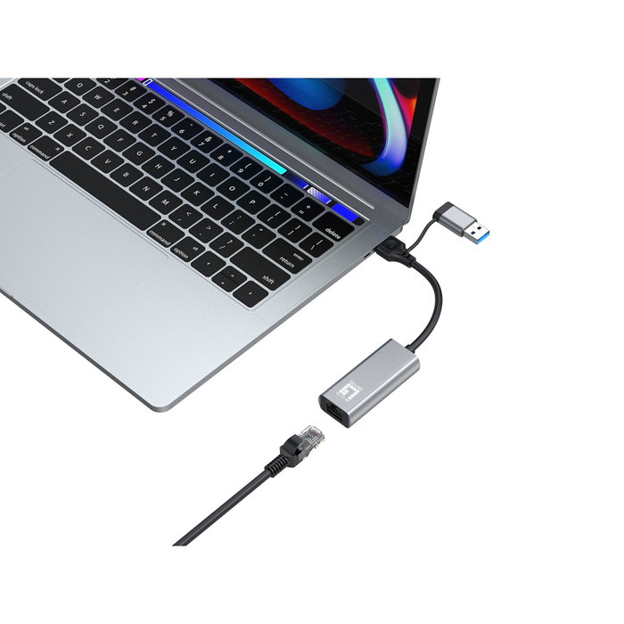 LevelOne USB-0423 Adaptateur réseau 2,5G USB-C/A LevelOne USB-0423 Adaptateur réseau 2,5G USB-C/A