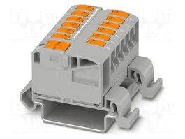 PHOENIX CONTACT PTVFIX 6/12X2,5-NS35A GY Connecteur pour rail 13 connexions