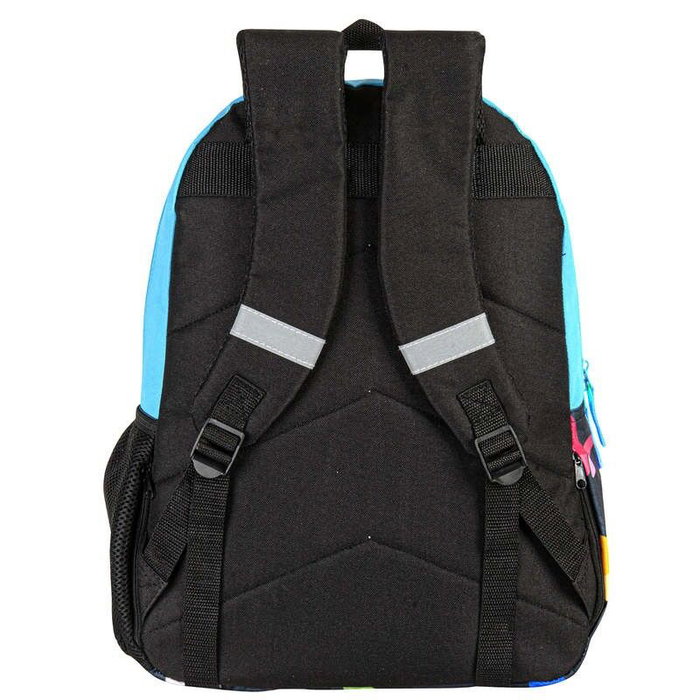 PERONA Sac à Dos Junior 43 cm à Motif Papillons, Dos et Bretelles Rembourrés, Système Adaptable pour Chariot, Compartiments Multiples, Réfléchissant