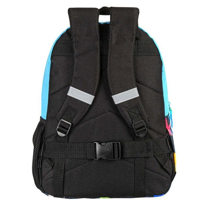 PERONA Sac à Dos Junior 43 cm à Motif Papillons, Dos et Bretelles Rembourrés, Système Adaptable pour Chariot, Compartiments Multiples, Réfléchissant