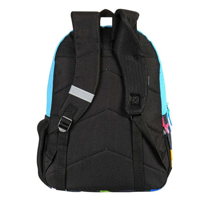 PERONA Sac à Dos Junior 43 cm à Motif Papillons, Dos et Bretelles Rembourrés, Système Adaptable pour Chariot, Compartiments Multiples, Réfléchissant