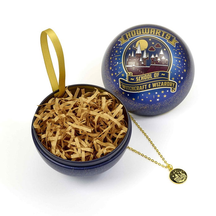 THE CARAT SHOP Colgante Castillo Hogwarts + Bola de Navidad Harry Potter