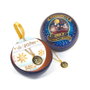 THE CARAT SHOP Colgante Castillo Hogwarts + Bola de Navidad Harry Potter - Collier 40cm avec prolongateur 5cm, Boule à neige 8.5cm en alliage zinc doré