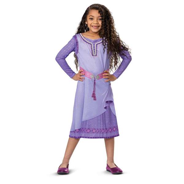 Liragram Déguisement Disney Asha WISH Classic - 7-8 ans, Morado