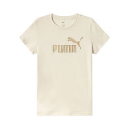 T-shirt à manches courtes homme Puma Essentials+ Textured Foil Beige 7-8 ans