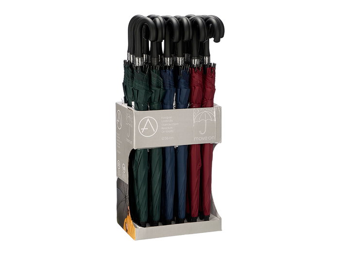ARTE REGAL Parapluie Long Automatique Assortiment Neutre