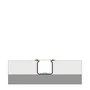 KIMERA SKAGEN Profilé Aluminium Anodisé Argent avec Diffuseur Opal et Clips de Fixation 2,02M