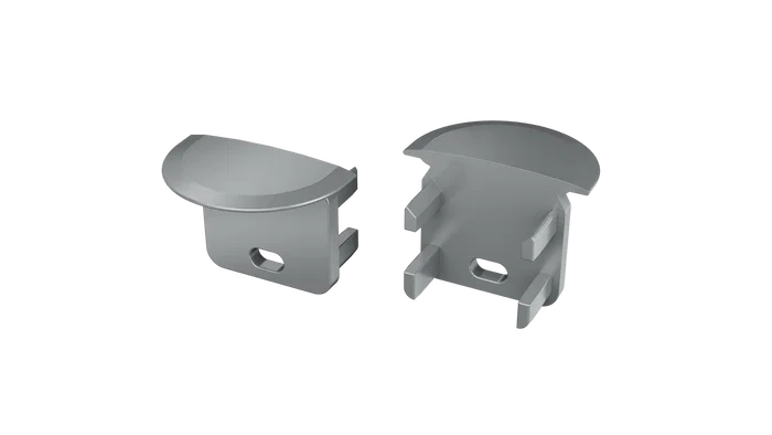 KIMERA SKAGEN Profilé Aluminium Anodisé Argent avec Diffuseur Opal et Clips de Fixation 2,02M