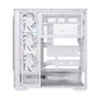 Einarex S800 RGB boîtier gaming ATX verre trempé blanc