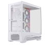 Einarex S800 RGB boîtier gaming ATX verre trempé blanc