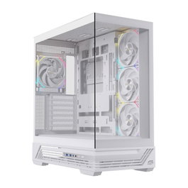 Einarex S800 RGB boîtier gaming ATX verre trempé blanc