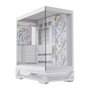 Einarex S800 RGB boîtier gaming ATX verre trempé blanc