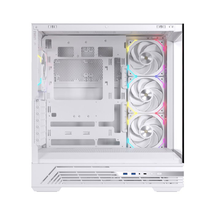 Einarex S800 RGB boîtier gaming ATX verre trempé blanc