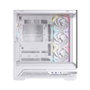 Einarex S800 RGB boîtier gaming ATX verre trempé blanc