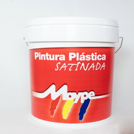 MOYPE Peinture plastique satinée soie blanc 15L